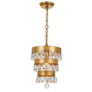 Perla - One Light Mini Pendant in Classic Style - 10 Inches Wide by 14.25 Inches High - 1083697