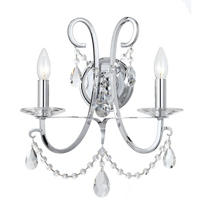 Othello - Two Light Wall Sconce in Classic Style - 14 Inches Wide by 16 Inches High - 1083701