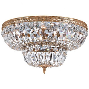 Richmond - 8 Light Ceiling Mount Cast Brass in Classic Style - 30 Inches Wide by 16 Inches High - 406814