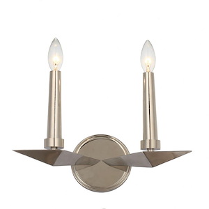 Palmer - Two Light Wall Sconce In Traditional And Contemporary Style - 11.75 Inches Wide By 9.5 Inches High - 1333274