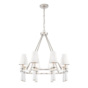 Baxter - Eight Light Chandelier in Timeless Style - 31.5 Inches Wide by 31 Inches High - 589318