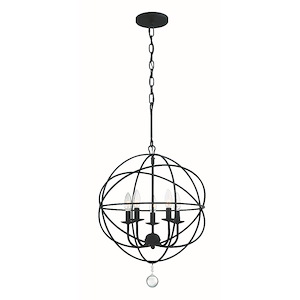 Solaris - Five Light Mini Chandelier in Minimalist Style - 17 Inches Wide by 23 Inches High - 532044