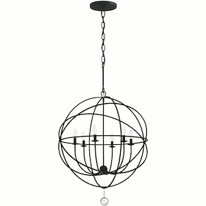Solaris - Six Light Chandelier in Minimalist Style - 22.5 Inches Wide by 27.5 Inches High - 241438