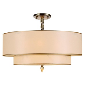 Luxo - Five Light Semi-Flush Mount in Traditional and Contemporary Style - 26 Inches Wide by 22 Inches High - 430184