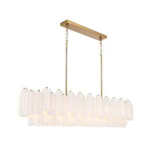 Addis - 16 Light Linear Chandelier-13.5 Inch Tall and 65 Inch Wide - 1431373