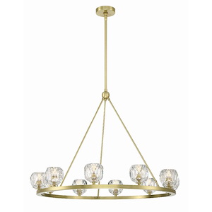 Aragon - 40W 10 LED Chandelier-26 Inches Tall and 36 Inches Wide - 1279544