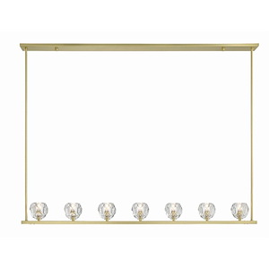 Aragon - 28W 7 LED Chandelier In Modern Style-6.75 Inches Tall and 56 Inches Wide - 1279598