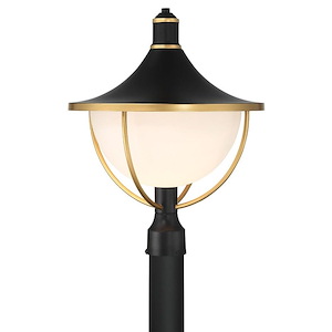 Atlas - 1 Light Outdoor Post Mount-20.75 Inch Tall and 16.5 Inch Wide - 1366131