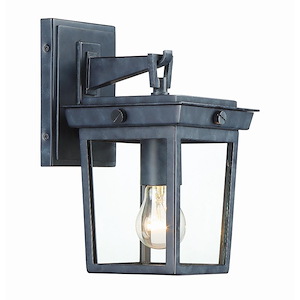 Belmont - 1 Light Outdoor Wall Mount In Traditional And Contemporary Style - 6.5 Inches Wide By 11 Inches High - 1209004