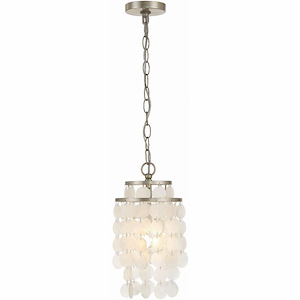 Brielle - One Light Mini Pendant in Timeless Style - 7 Inches Wide by 14.5 Inches High - 1083760