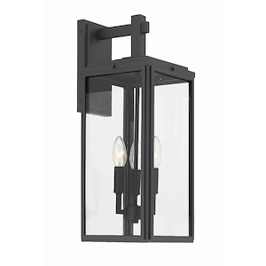 Byron - 3 Light Outdoor Wall Mount-19.75 Inches Tall and 7.5 Inches Wide - 1280110