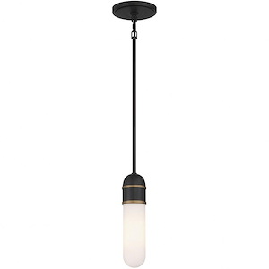 Capsule - 6W 1 LED Pendant-12 Inch Tall and 3.25 Inch Wide - 1364693