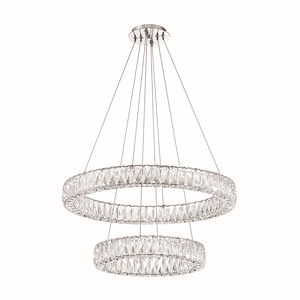 Kinsley - 72W 1 LED Chandelier-12 Inch Tall and 28 Inch Wide - 1373380