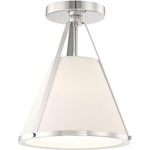 Fulton - 1 Light Semi-Flush Mount-11.5 Inches Tall and 9.25 Inches Wide - 1341928