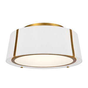 Fulton - Three Light Flush Mount in Traditional and Contemporary Style - 18 Inches Wide by 8 Inches High - 843954