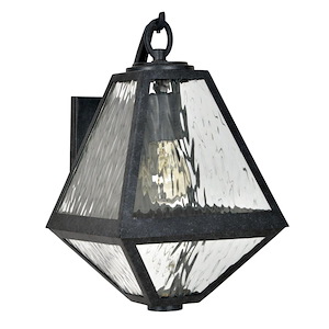 Glacier - One Light Outdoor Wall Mount in Minimalist Style - 8 Inches Wide by 12.75 Inches High - 692487