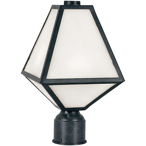 Glacier - One Light Outdoor Post Lantern in Minimalist Style - 8 Inches Wide by 15.5 Inches High - 692483