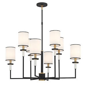 Hatfield - 8 Light Chandelier-26 Inch Tall and 33.25 Inch Wide - 1366143