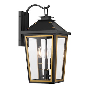Hawkins - 3 Light Outdoor Wall Mount-19.5 Inch Tall and 9.5 Inch Wide - 1366145