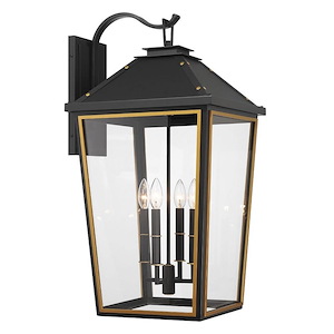 Hawkins - 4 Light Outdoor Wall Mount-29.75 Inch Tall and 15 Inch Wide - 1366147