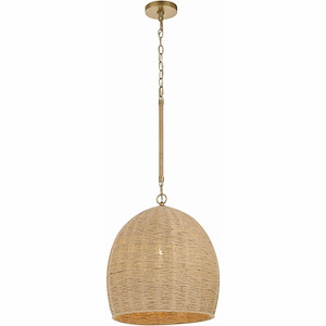 Jace - 1 Light Pendant-17 Inches Tall and 15 Inches Wide - 1279623