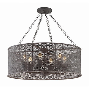 Jasmine - 6 Light Chandelier In Minimalist Style - 25 Inches Wide By 9 Inches High - 1208902