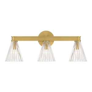 Lotus - 3 Light Bath Vanity-9.25 Inch Tall and 23.5 Inch Wide - 1394850