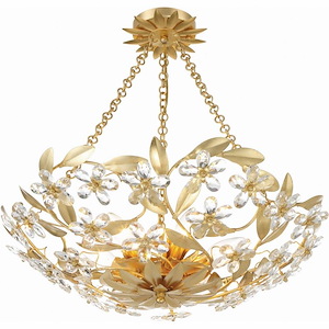 Marselle - 6 Light Semi-Flush Mount-6 Inches Tall and 24 Inches Wide - 1320077