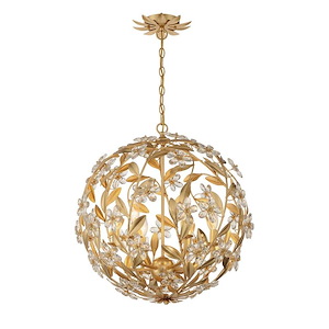Marselle - 6 Light Pendant-23 Inch Tall and 22 Inch Wide - 1366158