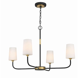 Niles - 4 Light Chandelier In Traditional Style-22.25 Inches Tall and 34 Inches Wide - 1279641