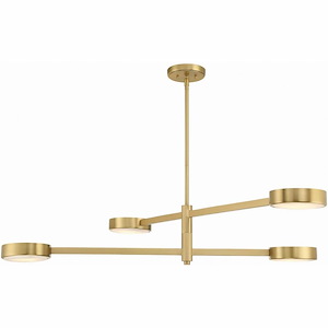 Orson - 4 Light 2-Tier Chandelier-9 Inches Tall and 54 Inches Wide - 1320083