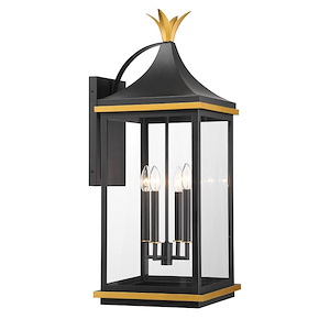 Simpson - 4 Light Outdoor Wall Mount-31.5 Inch Tall and 12.25 Inch Wide - 1366168