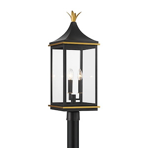 Simpson - 3 Light Outdoor Post Mount-27.75 Inch Tall and 10 Inch Wide - 1366170