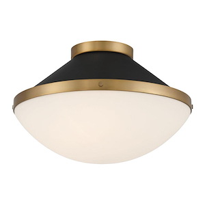 Xander - 2 Light Flush Mount-10.5 Inch Tall and 16.25 Inch Wide - 1366183