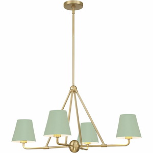Xavier - 4 Light Chandelier In Traditional Style-17 Inches Tall and 31.75 Inches Wide - 1279558