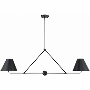 Xavier - 4 Light Chandelier In Modern Style-17 Inches Tall and 54 Inches Wide - 1279630