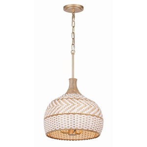 Zanzibar - 3 Light Pendant-14 Inches Tall and 14 Inches Wide - 1320098