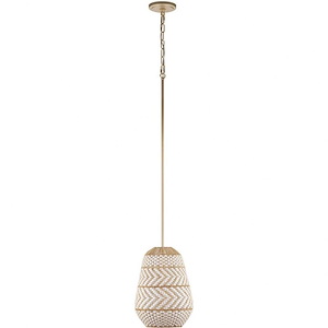 Zanzibar - 1 Light Pendant-14 Inches Tall and 10 Inches Wide - 1341943