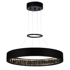 LED Chandelier with Matte Black Finish - 901051