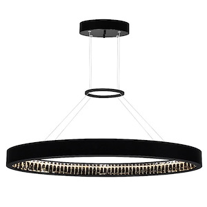 LED Chandelier with Matte Black Finish - 901055