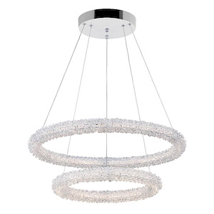 LED Chandelier with Chrome Finish - 901058