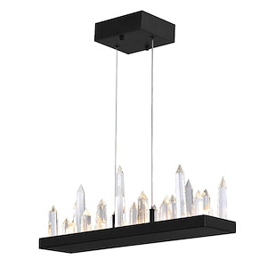 LED Chandelier with Black Finish - 901066