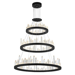 LED Chandelier with Black Finish - 901067
