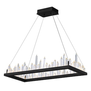 LED Chandelier with Black Finish - 901068