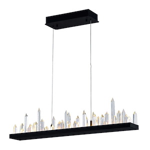 LED Chandelier with Black Finish - 901069
