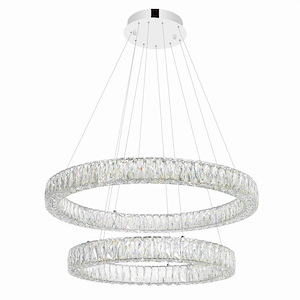 LED Chandelier with Chrome Finish - 901075