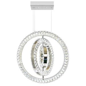 LED Chandelier with Chrome Finish - 901078