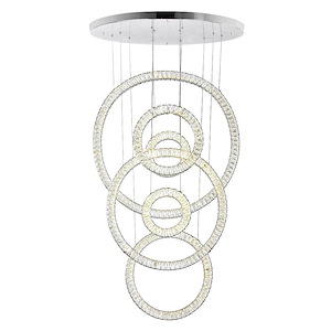 LED Chandelier with Chrome Finish - 901081