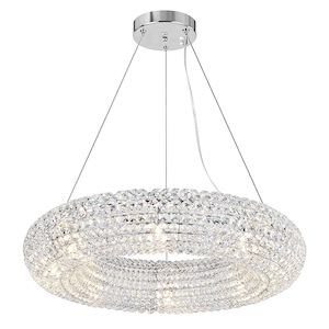 8 Light Chandelier with Chrome Finish - 901084