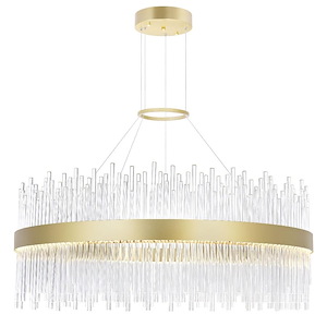 Genevieve - 70W LED Chandelier-13 Inches Tall and 32 Inches Wide - 1276958